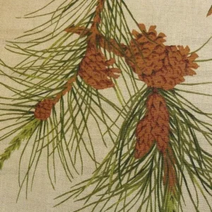 By Yard Schumacher Woodlands Hb Lehman Connor Pine Maple Cypress Tree Linen MSRP USD 196/Y (#560)