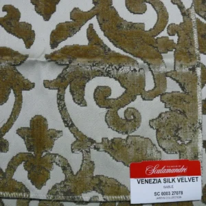 By Yard Scalamandre Venezia Silk Velvet Sable Golden Brown MSRP USD 596/Y Special Order