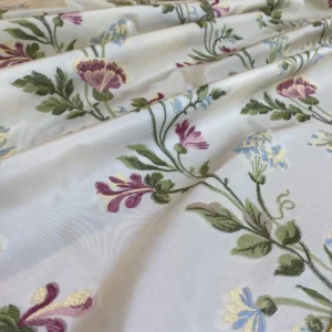 Scalamandre " Carlotta Vine Tourmaline & Ivory MSRP USD 400+/yard