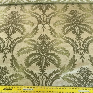 Scalamandre  Trinandot Moss Green Renaissance Damask Super Heavy! Tapestry MSRP USD 204/y