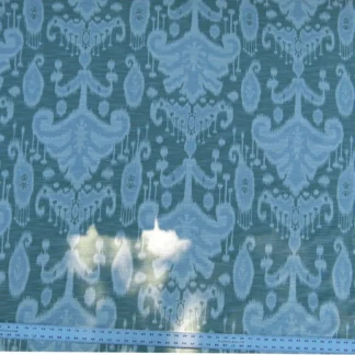 Scalamandre Monroe Ikat Texture Green Pale Blue Soft Upholstery With An Ikat Pattern MSRP USD 150