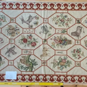Stark BARENTU SILVER  Diamond Barratta Collection Leopard Deer Bird Flora Zoology 100% Wool 5x9' MSRP USD2300