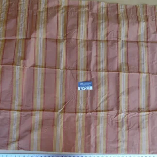 18 EV27 2.1yd x 48″wide Scalamandre GRANVILLE STRIPE GINGER Silk Stripe Pink Gold