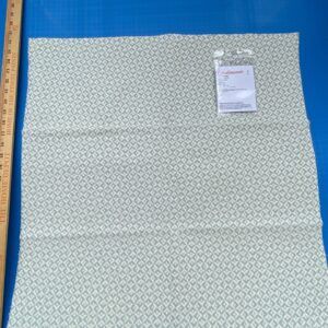 11 Berkbox85 Square Jacquard by Scalamandre Khiva Weave Pearl Cloud Cotton Small Scale Blue Beige MSRP USD 180/y