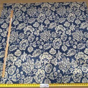 6 BerkBox95 Printed Fabrics by Scalamandre Calais Linen Print Coral Blue White Pomegranate Foliage  MSRP USD300+/y