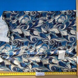 8 BerkBox95 Printed Fabrics by Jean Paul Gaultier Vogue Azur Print Blue White Abstract MSRP USD 400+/y