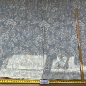 10 BerkBox95 Printed Fabrics by  Scalamandre Calais Linen Print Sky Blue White Floral MSRP300+/y