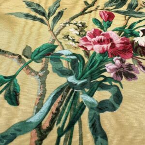 Scalamandre Nosegay Yellow Red Green  Floral Botanical Foliage MSRP USD 316/y