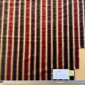 2.4yard with Cut Corner Scalamandre Colony Indianapolis Silk Velvet Cut Velvet Burnt Raspberry Red Purple Brown Chocolate MSRP USD 830/Y